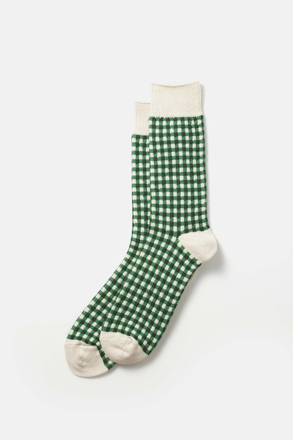 Green Checked Socks