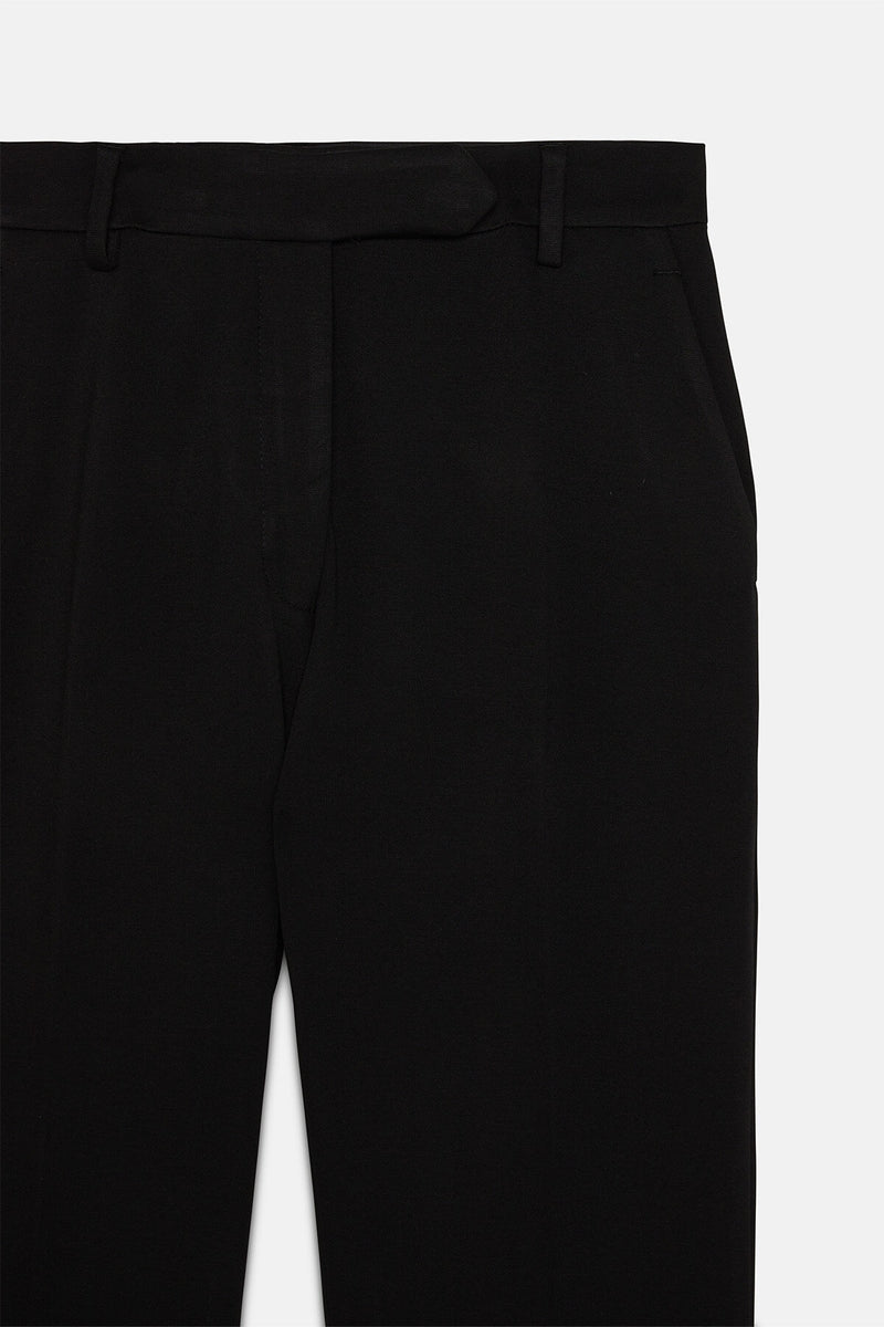 High rise flare trousers