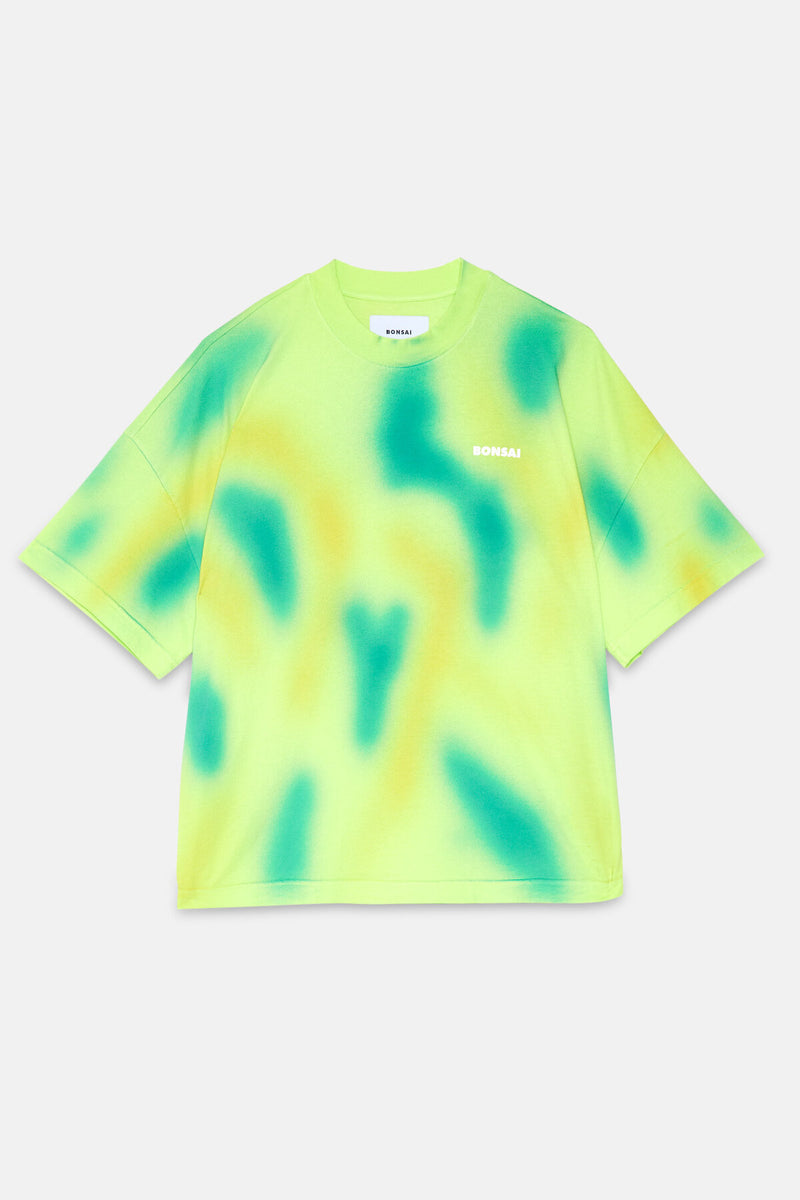 T-shirt colorata effetto spray