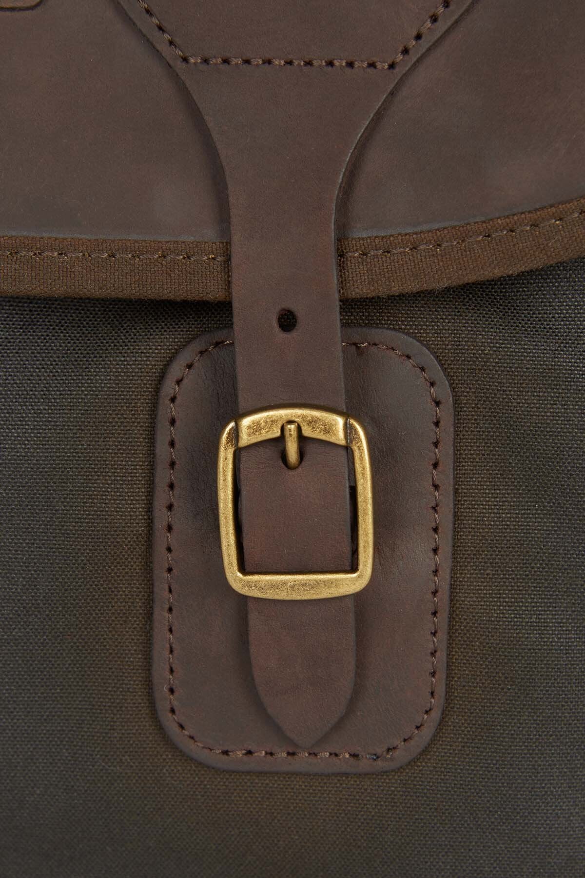 Wax Leather Tarras Bag Olive by Barbour | Men | WP Store