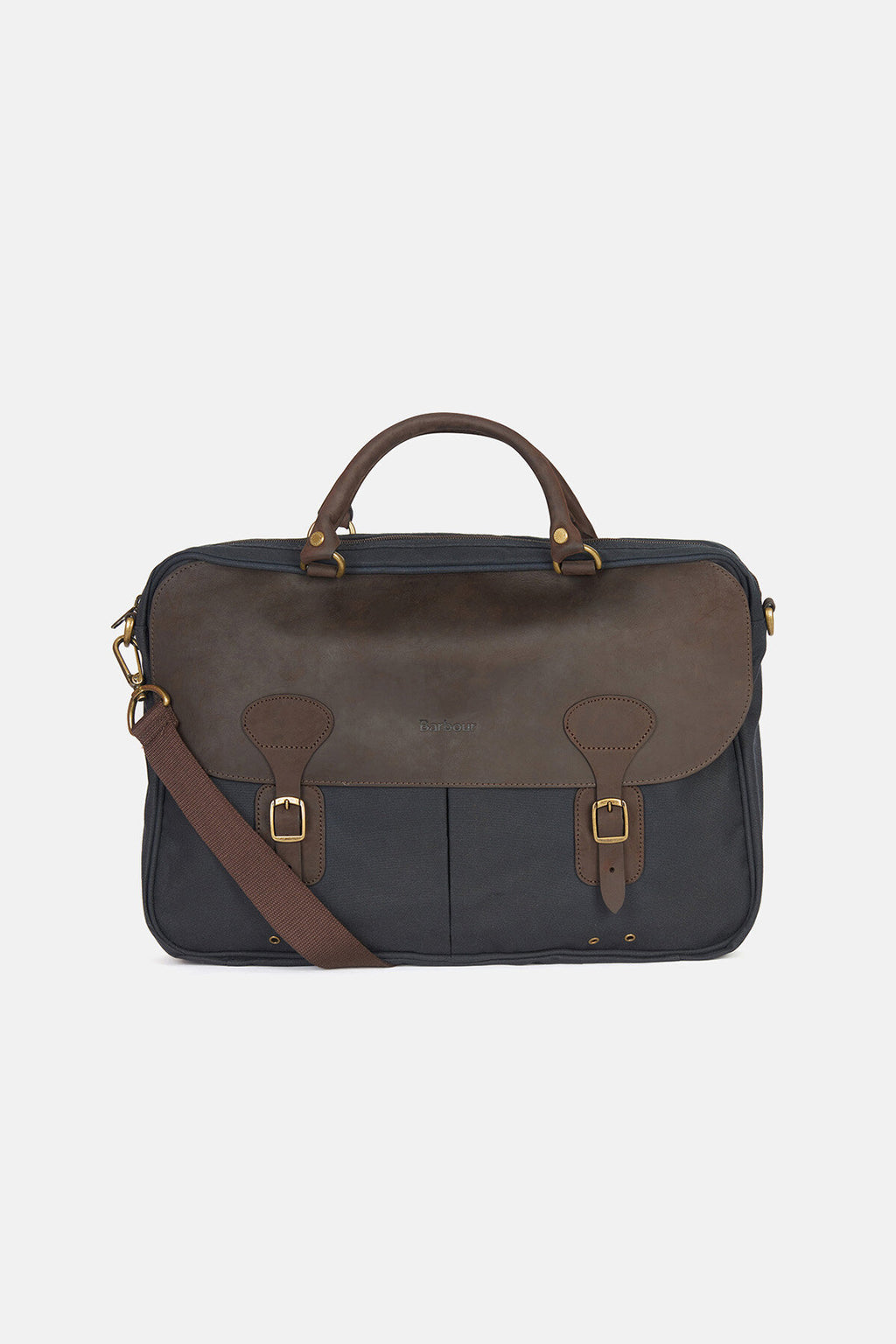 Barbour waxed canvas briefcase hot sale