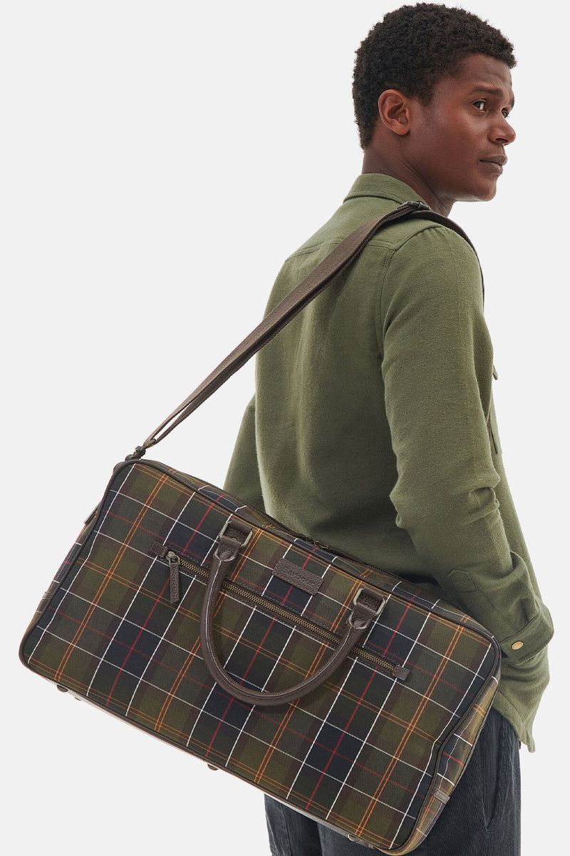 Tartan & Leather Holdall