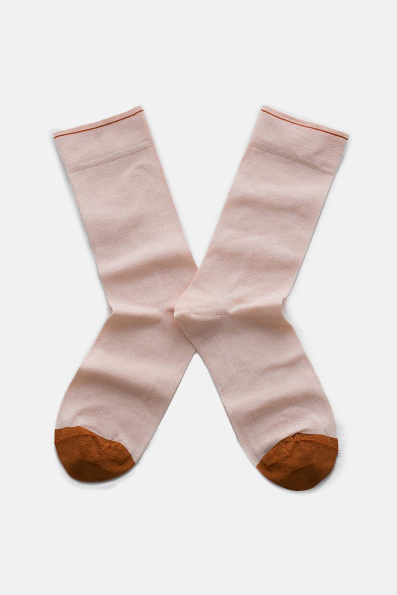 Plain-coloured high socks