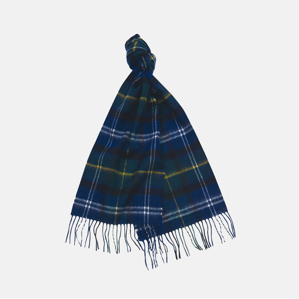 Sciarpa tartan in lana merino e cashmere