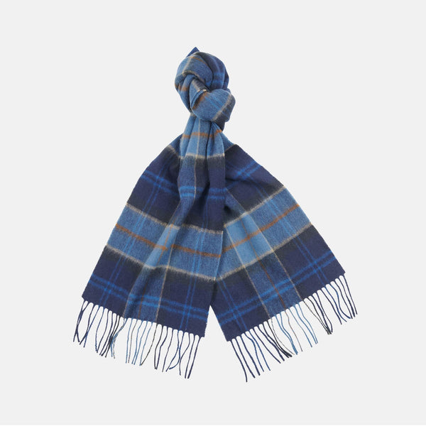 Sciarpa tartan in lana merino e cashmere