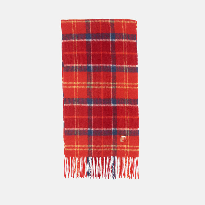 Sciarpa in lana di agnello in tartan