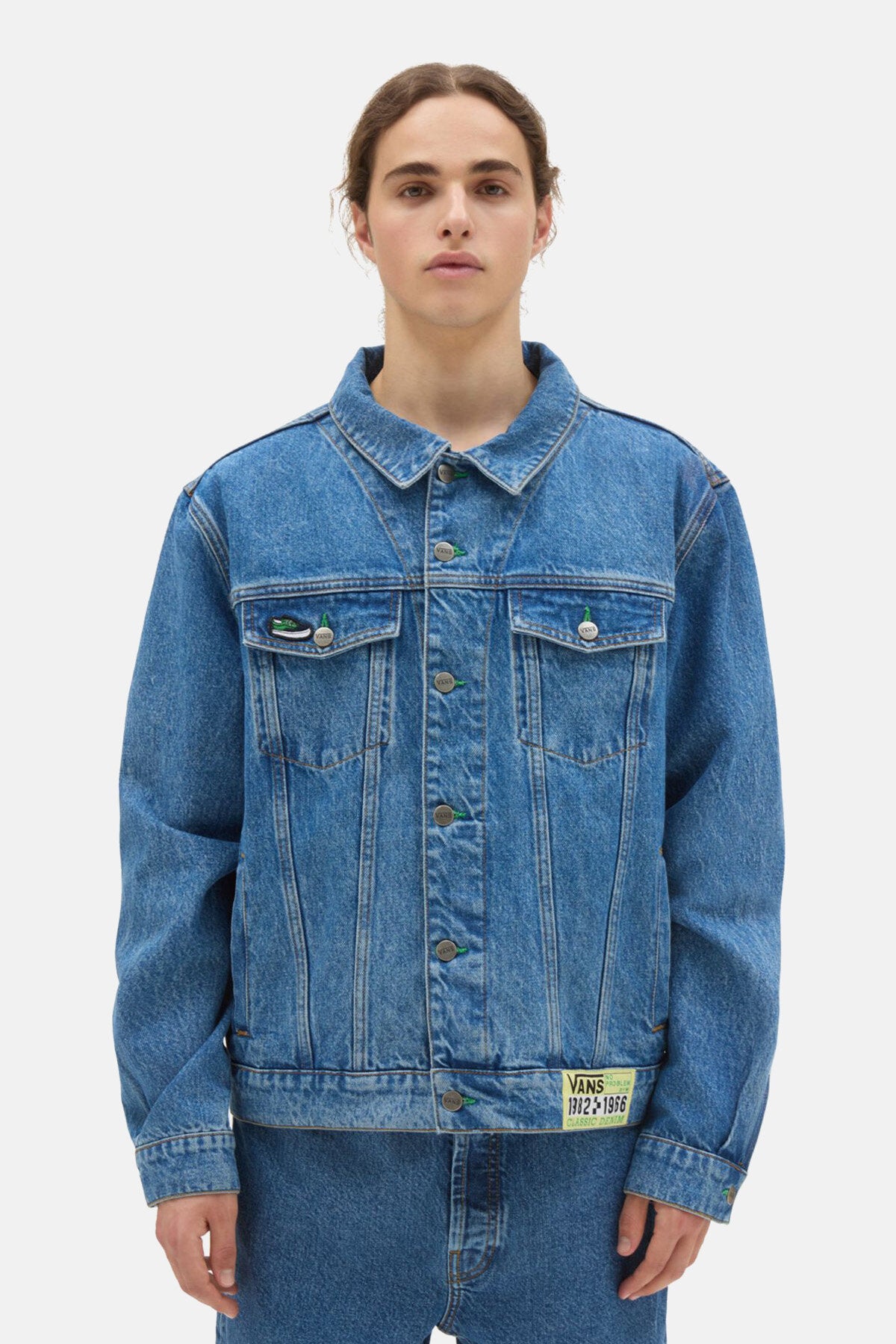 Trucker Jacket Vans x WP Stone wash white by Vans | Men | WP Store